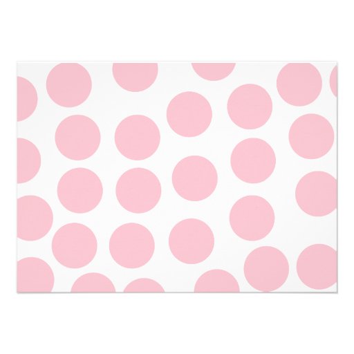 Custom dots baby girl shower invites