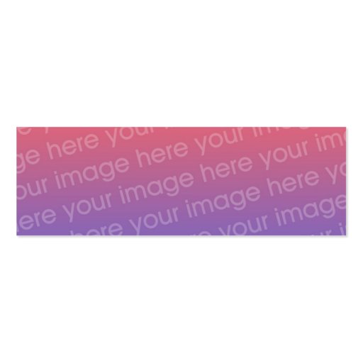 Custom Double Photo Bookmark w/Emerson Quote Business Card Template