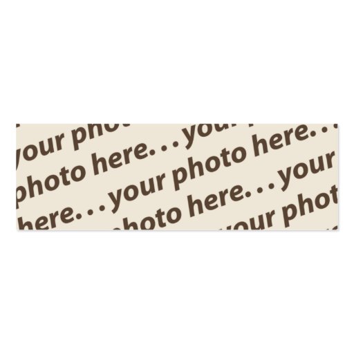 Custom Double Photo Bookmark w/Thoreau Quote Business Card Template