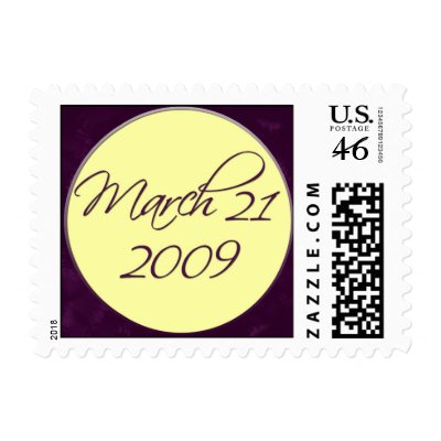 Custom double wedding postage stamps
