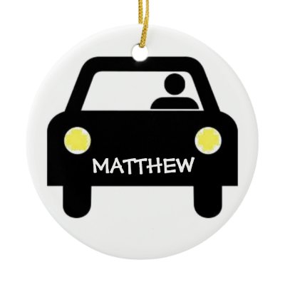 Custom Driver Christmas Ornaments