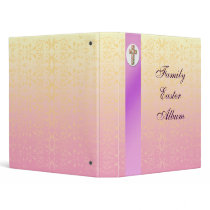 Custom Easter Flower Cross Binder