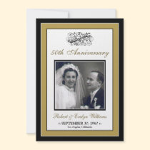 :custom: Elegant Anniversary Party Custom Invite invitations