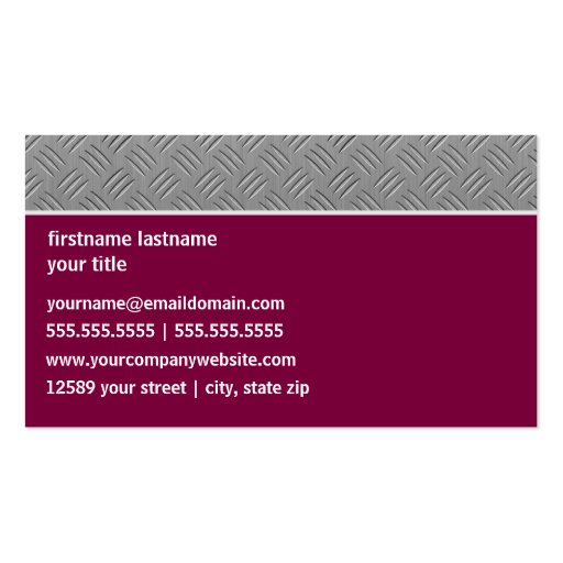 Custom Elegant BusinessCard Business Card Template (back side)