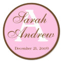Custom Elegant Wedding Stickers by cardsbyemily Custom Elegant Wedding Stickers