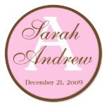 Custom Elegant Wedding Stickers
