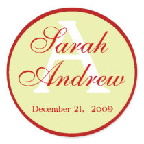 Custom Elegant Wedding Stickers 2 by cardsbyemily Custom Elegant Wedding Stickers 2