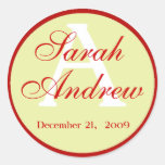 Custom Elegant Wedding Stickers 2