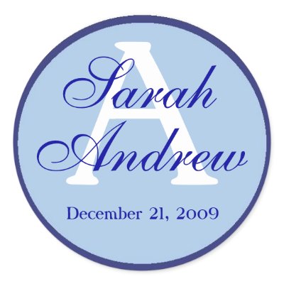 Custom Elegant Wedding Stickers 3