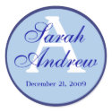 Custom Elegant Wedding Stickers 3 by cardsbyemily Custom Elegant Wedding Stickers 3