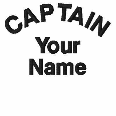 Custom Embroidered Captain Template