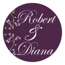Custom envelope seals in plum with Asian accent stickers by perfectpostage Custom envelope seals in plum with Asian accent stickers