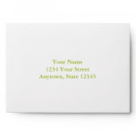 Custom Envelope with Lime Green Interior