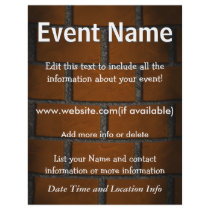 Custom Event Brick Wall Custom Flyer