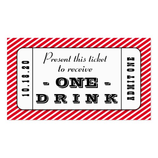 Custom Event Drink Cards Business Cards Pack Zazzle custom-event-drink-cards-business-cards-pack-zazzle