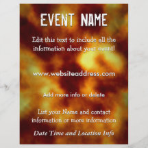 Custom Event Fireball Flyer