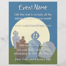 Custom Event Grave Yard Personalized Flyer