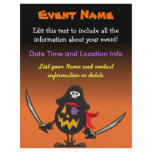 Custom Event Halloween Pirate Pumpkin flyers