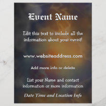Custom Event Mystic Space Flyer Design