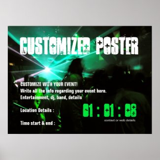 Custom EVENT Party Poster print