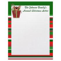 Custom Family  Annual Christmas Letter letterhead