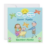 Custom Family Reunion / Summer B-B-Q Invitations invitation