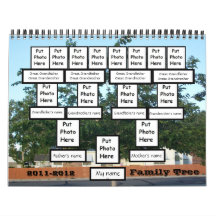 Custom Family Tree 2011-2012 Calendar