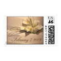 Custom February 7 Calla Lily Wedding postage