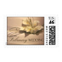 Custom February Calla Lily Wedding Cake stamp