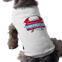 Custom Firefighter with Axes Dog Shirt
