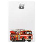 Custom Firetruck Stationery