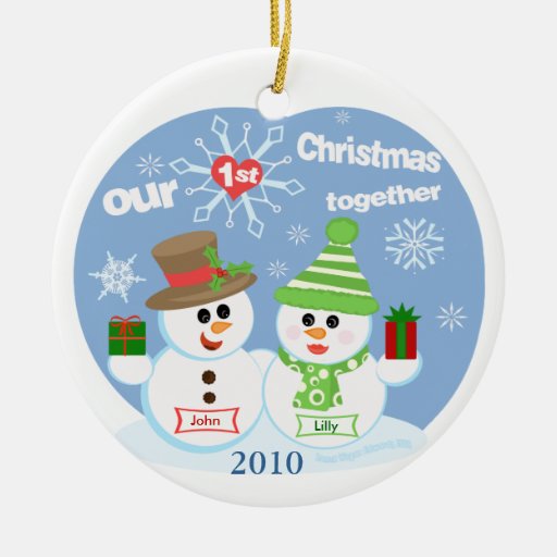 custom first christmas couple s ornament zazzle custom first christmas couple s ornament zazzle