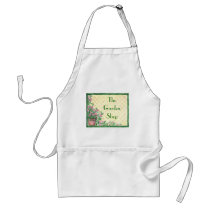 Custom Floral Background Aprons by iheartshop Custom Floral Background Aprons