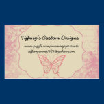 Custom floral business card business cards