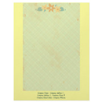 Custom Floral Vintage letterhead by jamiecreates1 Custom Floral Vintage letterhead