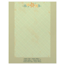 Custom Floral Vintage letterhead by jamiecreates1 Custom Floral Vintage letterhead