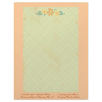 Custom Floral Vintage letterhead by jamiecreates1 Custom Floral Vintage letterhead