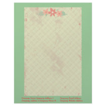 Custom Floral Vintage letterhead