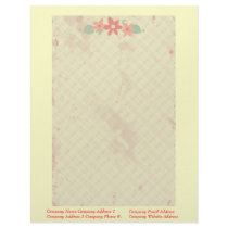 Custom Floral Vintage letterhead