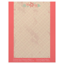 Custom Floral Vintage letterhead by jamiecreates1 Custom Floral Vintage letterhead