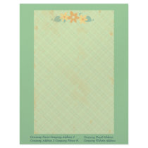 Custom Floral Vintage letterhead by jamiecreates1 Custom Floral Vintage letterhead