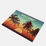 Custom Florida Sunset Doormat