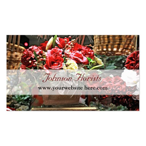 Custom Florist / Other Business Card (back side)
