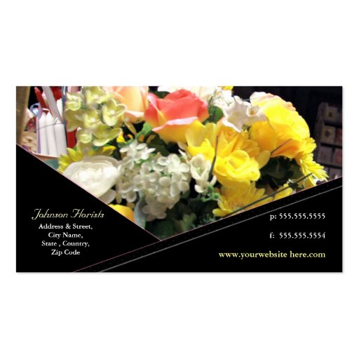 Custom Florist / Other Business Card (front side)