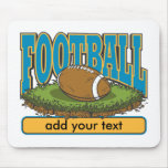 Custom Football Add Text Mousepad