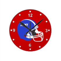Custom Football Helmet Wall Clock wall clocks