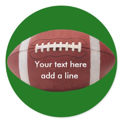 Personalized Stickers on Personalized Football Stickers  Change Our Text With Yours  Or Just
