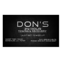 Custom for Don's Towing Business Cards