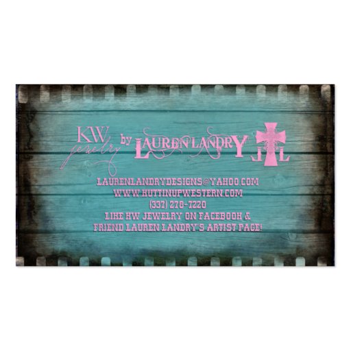 Custom for KW Jewelry Business Card (back side)