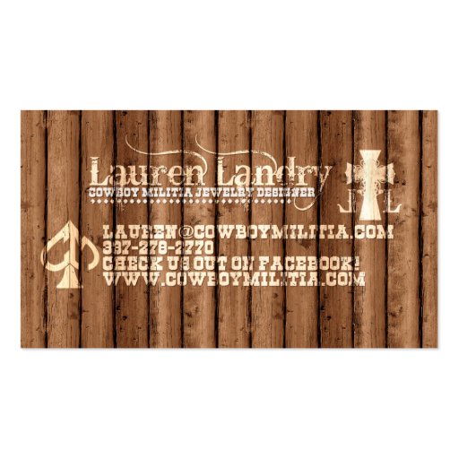 Custom for Lauren Business Card Templates (back side)